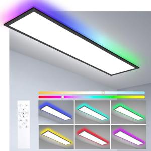 Lámpara de Techo LED Panel Dimmable 120x30cm con Control Re…