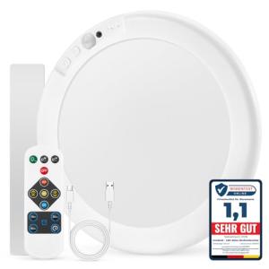 Combuh Led Plafon Baño Techo Bateria Sin Cables, Lampara Ga…