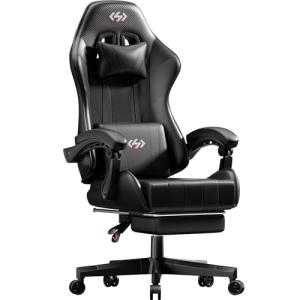 HLFURNIEU Silla Gaming Ergonómica, Silla Gamer con Reposapi…