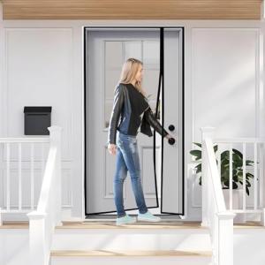 Malla Mosquitera para Ventanas 155×230cm Negro Mosquiteras…
