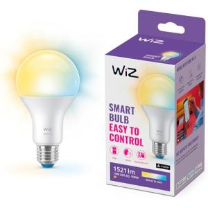 WiZ - Bombilla LED Inteligente Wi-Fi, 13W(Eq. 100W) E27 A67…