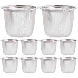 HOMSFOU 10 Piezas Filtro De Tetera Colador De Acero Inoxida…