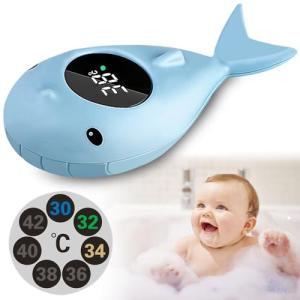 Acboor Termómetro de baño para bebé, pantalla LED, termómet…