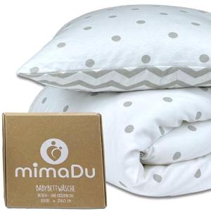 mimaDu Funda nórdica para bebé 80x80cm   Funda de Almohada…