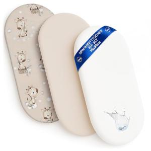 Sábanas Ajustables para Cochecito de bebé Juego de 3: 35x75…