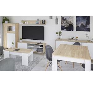 HABITMOBEL Juego Muebles Salón Mod, Ivano con Mesa Comedor…