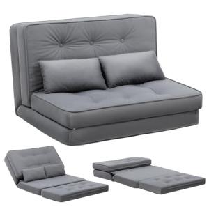 COMHOMA Sofá Convertible de 2 plazas Cama Pequeña Sofá Resp…