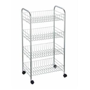 Confortime Carrito Verdulero Plateado Metal 41 x 26,5 x 76…
