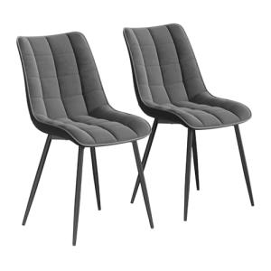 WOLTU Pack de 2 Sillas de Comedor Asiento de Terciopelo Erg…
