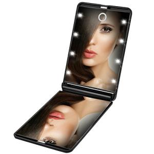 Enkifun Regalos para Mujer LED Portátil Plegable Espejo Cos…