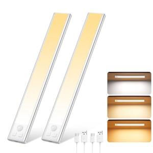 Ylatoial Luz de Armario Sensor Movimiento con 3 Colores Tem…