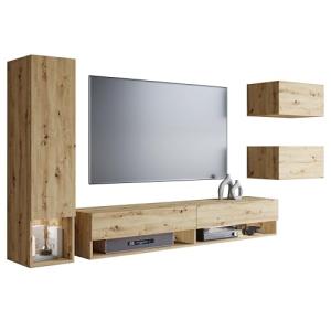 PIASKI Conjunto de Muebles de salón Amadeo, iluminación LED…