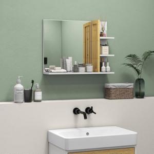 HOMCOM Espejo de Baño Moderno Espejo de Pared Rectangular c…