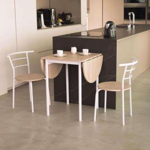 Pack de Mesa Extensible y 2 Sillas de Cocina Butterfly Esti…