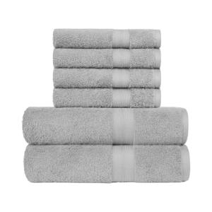 Amazon Basics - paquete de 6 toallas de baño resistentes a…