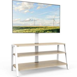 FITUEYES Armario de TV con Soporte para TV, Mueble bajo de…