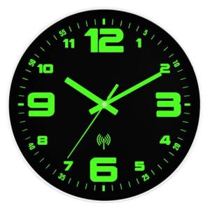 DIYZON Reloj de pared con mando a distancia, 30 cm, moderno…