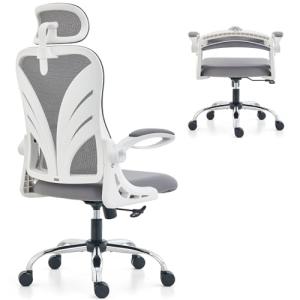 HOLLUDLE Silla de Oficina Ergonómica con Respaldo Plegable,…