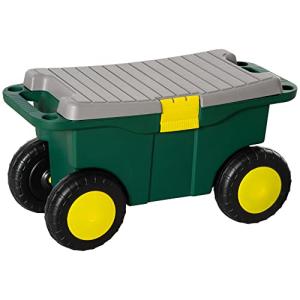 Outsunny - Taburete de jardín, caja de herramientas, 2 en 1…