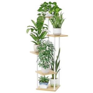 Bamworld Soporte para Plantas Esquinero Estantería para Pla…