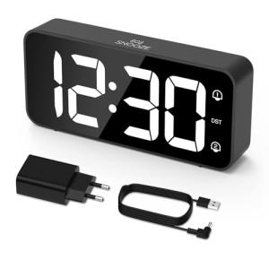 LATEC Despertador Digital LED con Doble Alarma y 8 Tonos Re…