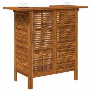 vidaXL Mesa Alta de Bar de Madera de Acacia Maciza 110x50x1…