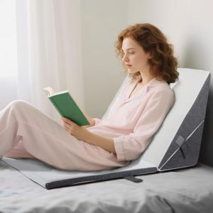 Almohada de cuña de espuma viscoelástica con altura ajustab…