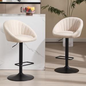chairus Juego 2 Taburetes de Bar Giratorios Taburetes Alto…