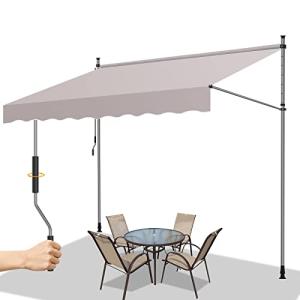 Gimisgu Toldo Manual Retráctil para Exterior, 200x120cm Tol…