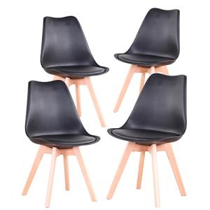BenyLed Juego de 4 Sillas de Comedor Modernas con Asiento T…