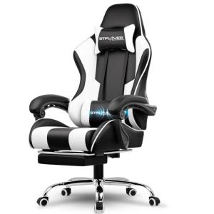 LUCKRACER Silla Gaming, Sillón Gamer con Masaje, Silla de O…