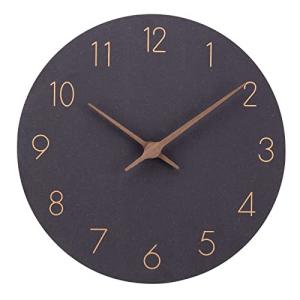 ACCSHINE Reloj de pared silencioso de madera de 30 cm para…