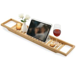 Torrex® 30540 Bandeja de bambú para bañera en 2 tamaños Dif…