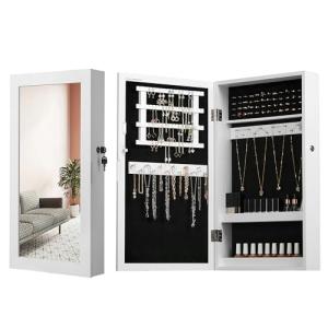 SONGMICS Armario Joyero de Pared, Armario de Joyas con Espe…