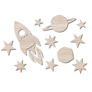 Papierdrachen Decoración de pared de madera – Decoración id…