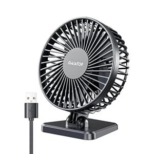 Gaiatop Ventilador de escritorio USB, pequeño pero potente,…