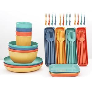 Juego de Vajilla de 48 Piezas para 4 Personas,Kit de vajill…