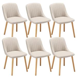 Goeurvant Silla Comedor Set 6 Cómodas Sillas Comedor Pata M…