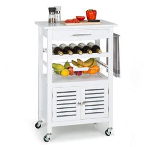 KLARSTEIN Carrito Auxiliar con Ruedas, Mueble Cocina Isla,…