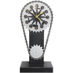 ROTRES Reloj de Engranaje Giratorio,Reloj de Escritorio Eng…