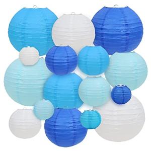 Linternas de Papel, 16 Piezas Farolillos de Papel Decorativ…