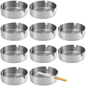 LATRAT - Cenicero exterior de 10 piezas, diámetro de 10 cm,…