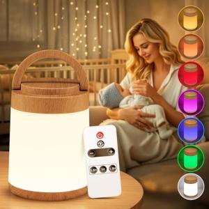 Luz Nocturna Infantil,8 Brillos y 10 Colores Dimmable Lampa…