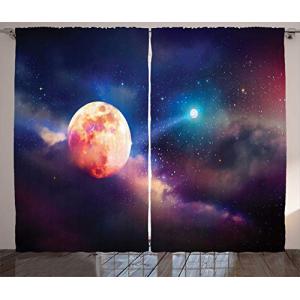 ABAKUHAUS Luna Llena Cortinas, Escena cósmico con los Plane…