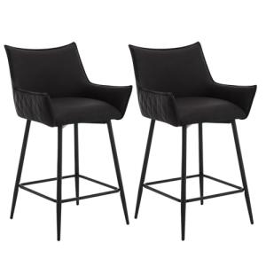 WOLTU 2X Taburetes Altos de Cocina, Taburetes Cocina con Re…