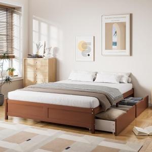 Lcoho Cuna, Cama plana, camas de madera, colores madera vin…