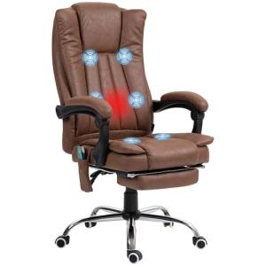 Vinsetto Silla de Masaje con 6 Puntos de Masaje Silla de Of…
