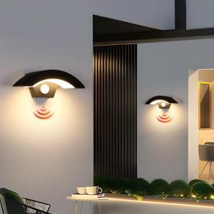 Comely 2 Piezas Aplique Pared Exterior con Sensor de Movimi…