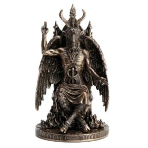 BY SIGRIS - Figura Estatua de Baphomet Dorado de Resina | F…