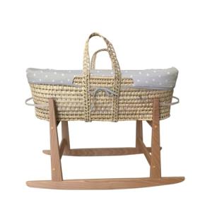 Tanuki Moisés de Mimbre con Estructura de Madera para bebé…